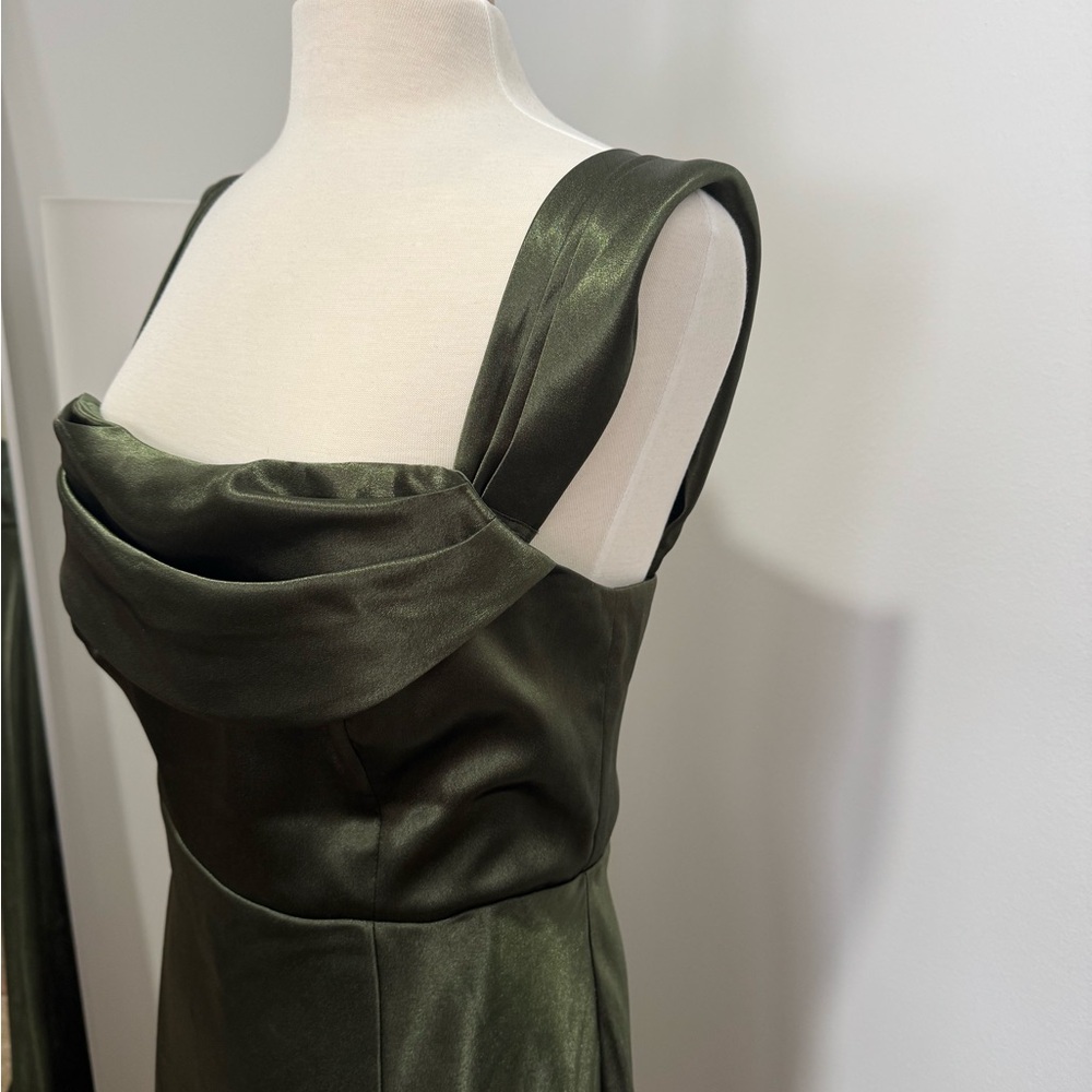 Birdy Grey Mia Shiny Olive Off Shoulder Size XL - Picture 6 of 16